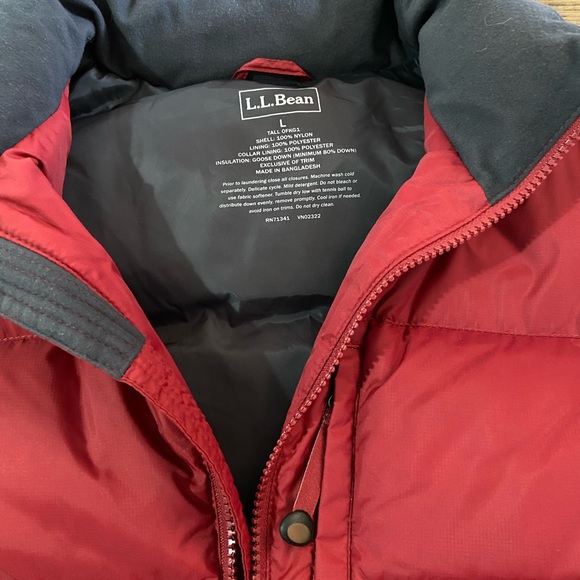 L.L.Bean Men’s Puffer Vest Size Large Tall - Picture 7 of 8